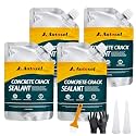 Concrete Crack Filler, High Elasticity Cement Crack Repair Sealant, Self-Leveling Waterproof Caulking Glue for Driveways, Walkways, Patios, Outdoor Concrete Joint Repair-4 PCS