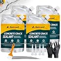 Concrete Crack Filler, Self-Leveling Cement Crack Filler, Fast-Drying Waterproof Concrete Repair Sealant, Durable Asphalt &amp; Driveway Crack Filler for Sidewalk, Patio &amp; Expansion Joint Repair — 4 PCS