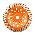 Concrete Diamond Turbo Grinding Cup Wheel,BRSCHNITT 7 inch Diamond Turbo Row Cutting Wheel for Grinding/Polishing/Cleaning Surface Grinding Granite,Concrete,Stone,Cement,Marble,Rock
