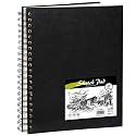 Conda 8.5"x11" Hardbound Sketch Book, 80-Sheets 90gsm Double-Sided Hardcover Sketchbook, Spiral Sketch Pad, Durable Acid Free Drawing Art Paper for Adults