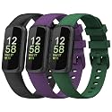 Cone 3 Packs Bands for Fitbit Inspire 3, Silicone Fitness Sport Wristbands for Women Men