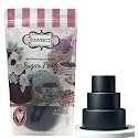 Confect Black Sugar Paste for Cake Decorating – 1Kg | Premium Edible Sugar Paste for Making Elegant Roses, Ruffles, Leaves & Halloween Cake Decorations | Soft, Flexible Fondant for Flowers & Designs- 1kg