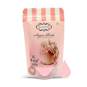 confect blush pink fondant  edible cake fonadant  chefs choice blush pink fondant for cake decorating  250 gms