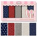 Confect Patriotic Sprinkles Mix – Red, White, Blue, Silver &amp; Navy Pearl Dragees | 5-Pack Cake &amp; Cupcake Decorations | 4th of July | Baking Toppers, No Artificial Dyes - 140 Gms (DB-03)