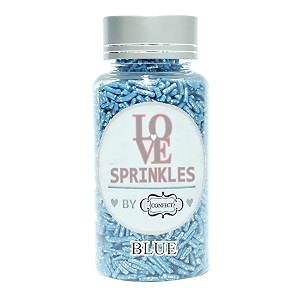 confect edible blue vermicelli sprinkles  premium cake amp cupcake decoration topping  decorative edible dessert garnish  90 gms