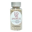 Confect Edible Coffee Vermicelli Sprinkles | Premium Cake &amp; Cupcake Decoration Topping | Decorative Edible Dessert Garnish – 90 Gms