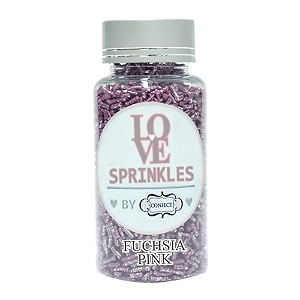 confect edible fuschia vermicelli sprinkles  premium cake amp cupcake decoration topping  decorative edible dessert garnish  90 gms