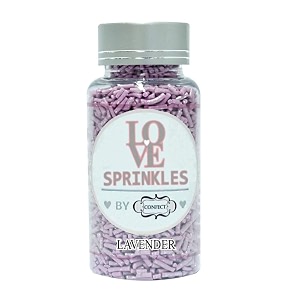 confect edible lavender vermicelli sprinkles  premium cake amp cupcake decoration topping  decorative edible dessert garnish  90 gms