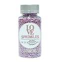 Confect Edible Lavender Vermicelli Sprinkles | Premium Cake &amp; Cupcake Decoration Topping | Decorative Edible Dessert Garnish – 90 Gms