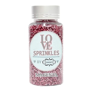 confect edible magenta vermicelli sprinkles  premium cake amp cupcake decoration topping  decorative edible dessert garnish  90 gms