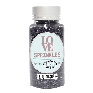 confect edible purple vermicelli sprinkles  premium cake amp cupcake decoration topping  decorative edible dessert garnish  90 gms