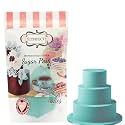 Confect Electric Blue Sugar Paste | Edible Fondant for Cake Decorating | Bold Blue Fondant for Cakes, Cupcakes &amp; Decorative Sugar Work - 1 KG