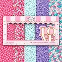 Confect Unicorn Party Sprinkles – Edible Cake Decorating Mix with Teal Jimmies, Hot Pink, Lavender &amp; Coral Pearl Dragees, Purple Sparkling Sugar – Fun &amp; Colorful Toppings for Cakes, Cupcakes, Cookies - 140 Gms