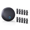 CM300 Conference Speaker with 10 Wireless AI Mics, 360° Pickup, 65FT Range, Noise Reduction, Echo Cancellation, Full Duplex USB Speakerphone for 10-Person Meetings, Zoom and Microsoft Teams