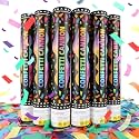 Confetti Poppers 6 Pack Multicolor Confetti Cannon