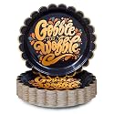 Confettiville Thanksgiving Paper Plates 50-Count Disposable Thanksgiving