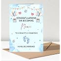 Congratulations On Becoming Noni! Card - New Baby Announcement For Noni - New Grandson Welcome Card - Gifts Funny For Family Baby Boy Shower - Congratulations Gift