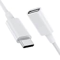 CONMDEX USB C Extension Cable for Mag-Safe Charger PS5 Controller Charging, 9V 3A USB Type C Female to Male Extender Cord for Mag- Safe Charger iPhone 15/14,13 HomePod and More White (1.6FT /0.5M)