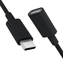CONMDEX USB C Extension Cable for Mag- Safe Charger PS5 Controller Charging, 9V 3A USB Type C Female to Male Cord for Mag- Safe Charger iPhone 15/14/13 HomePod and More Black (6Ft/1.8m)