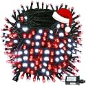 Connectable 88Ft 240LED Christmas String Lights Outdoor Indoor, Red&amp;White