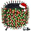 Connectable 88Ft 240LED Christmas String Lights Outdoor Indoor, Red&amp;Green