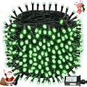 Connectable 88Ft 240LED Christmas String Lights Outdoor Indoor, Green