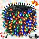 Connectable 88Ft 240LED Christmas String Lights Outdoor Indoor, Multicolor