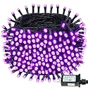 Connectable 88Ft 240LED Halloween String Lights Outdoor Indoor, Purple
