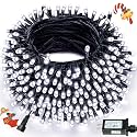 Connectable 99Ft 300LED Christmas String Lights Outdoor Indoor, Cool White