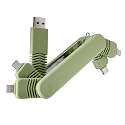 Connex Multi-Connector Charging & Data Hub – Compact All-in-One Adapter with PD Fast Charging - Jade