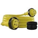 Conntek 17105-025RE Marine Shore Power 30 Amp Cordset with Light Indicator (Yellow, 25-Feet)