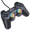 Wired Gaming Controller, PC Gamepad Controller Joystick with Dual Vibration Turbo and Trigger Buttons for Computer/Laptop/Windows (Black)