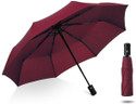 Conquest Auto Open And 3 Fold Umbrella For Protection Against Rain Sun&UV Rays with cover Umbrella (Maroon)