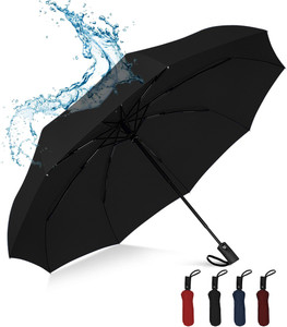 conquest large umbrella 245 inch for men and women 3 fold with automatic open  close umbrella