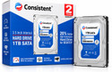 consistant HARD DISK 1 TB All in One PC's, Desktop, Network Attached Storage, Servers, Surveillance Systems Silver SATA Internal Hard Disk Drive (HDD) (CT3001SC)