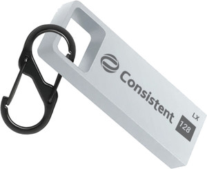 consistent 128gb metal pendrive with keychain carabiner 5 years warranty 128 gb pen drive compatible with laptop desktop computer usb 20 metal case silver