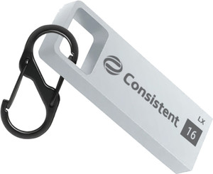 consistent 16gb metal pendrive with keychain carabiner 5 years warranty 16 gb pen drive compatible with laptop desktop computer usb 20 metal case silver