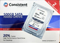 Consistent 500 GB HDD 500 GB Desktop White SATA Internal Hard Disk Drive (HDD) (CT3500SC) (Interface: SATA, Form Factor: 3.5 inch)