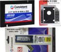 Consistent SSD 128 GB All in One PC's, Laptop Multicolor SATA III Internal Solid State Drive (SSD) (SSD 128gb caddy 9.5 RAM 4GB DDR3) (Interface: SATA III, Form Factor: 2.5 Inch)