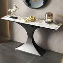 Console Table for Entryway with Storage, Entryway Table, Sofa Table, Hallway Table, Console Table, Accent Table, for Living Room, Hallway, Foyer (Black, 100cm/39.4in)