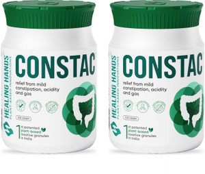healing hands constac granules mild constipation relief patented gentle non-habit-forming