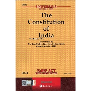 the constitution of india bare act - latest 2024 edition universal39s