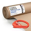 Construction Paper 36" x 1200" (100 feet, 300 sq.ft.) with Cutter – Extra Thick Floor Covering for Protection (20 mil, 200 lbs) - Contractor Paper for Remodeling &amp; Surface Protection by IDL Packaging