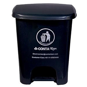 conta 0803 ck 26 conta kleen pedal dust bin grey - 25 l