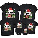 CONTEANER Merry Christmas Family Shirt,Matching Couples Xmas Graphic Tops