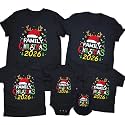 CONTEANER Merry Christmas Family Shirt,Matching Couples Xmas Graphic Tops