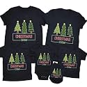 CONTEANER Merry Christmas Family Shirt,Matching Couples Xmas Graphic Tops