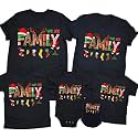 CONTEANER Merry Christmas Family Shirt,Matching Couples Xmas Graphic Tops