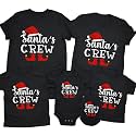 CONTEANER Merry Christmas Family Shirt,Matching Couples Xmas Graphic Tops