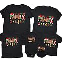 CONTEANER Merry Christmas Family Shirt,Matching Couples Xmas Graphic Tops